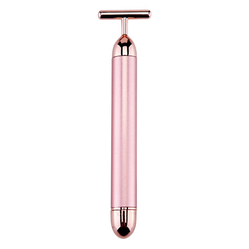 Wholesale 24K Gold Beauty Bar T-Shaped Electric Lifting Facial Roller Facial Massage Gold Bar