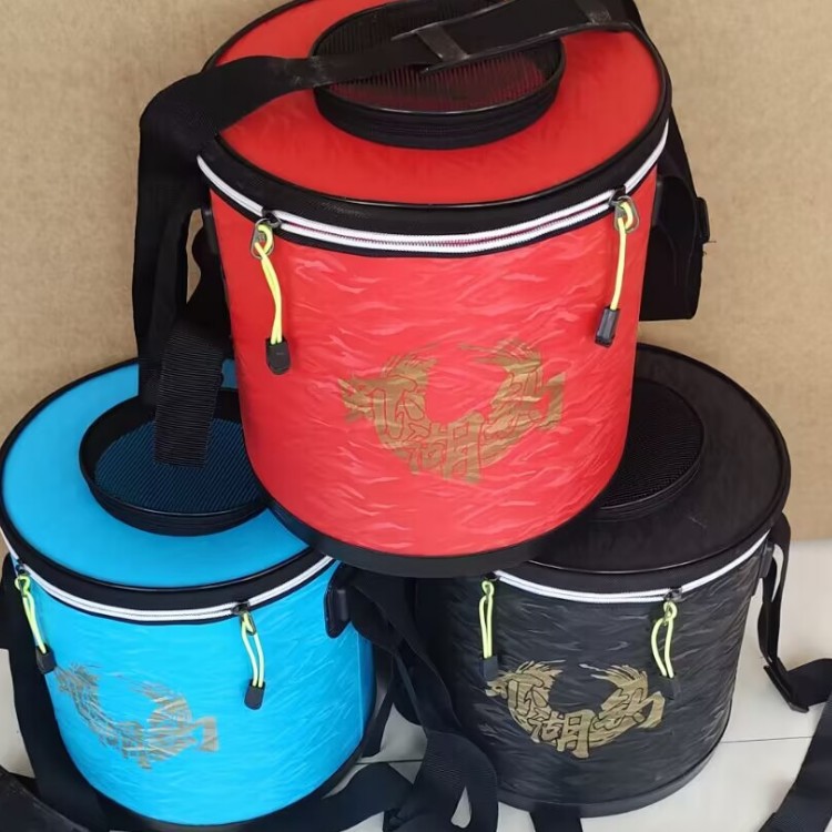 Fishing barrel shoulder -back fish bucket folding bucket live fish…