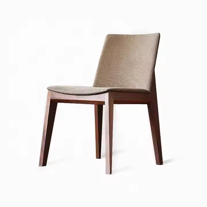 Mesa de comedor de hotel de caja de madera maciza cadena de restaurantes occidentales diseñadores de estilo antiguo asiento de tela de caña