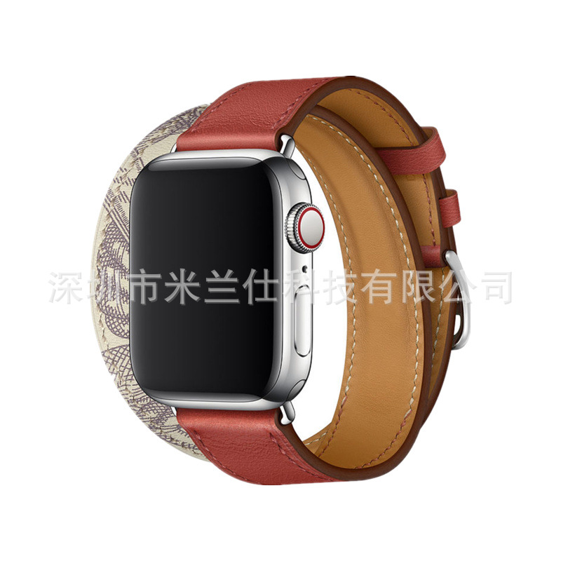 Adecuado para Apple Watch applewatch Correa S9 cuero genuino iwatch456789SE deportes ultra2 fabricante