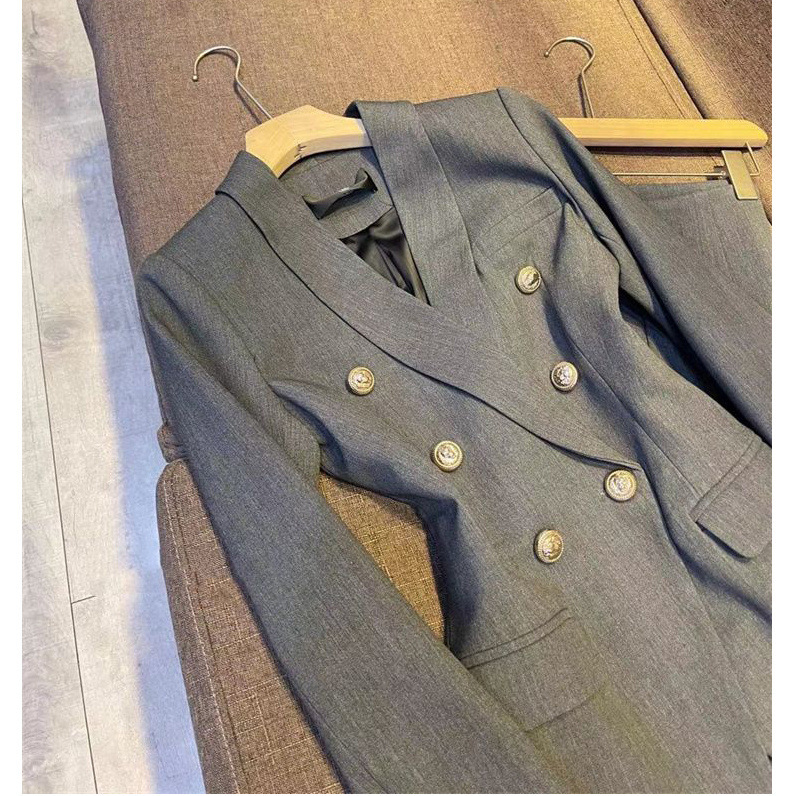 Women's Clothing Light Mature Style Outfit Set Temperament Slim Fit Suit Jacket Casual Pants Two piece Set _voghion.com