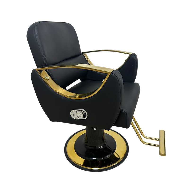 Silla de peluquería plegable silla de peluquería salón de peluquería elevación giratoria silla de corte de pelo rojo silla de afeitar silla