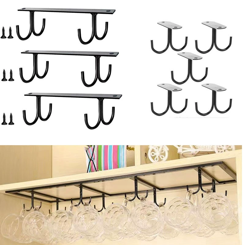 Кованые кухонные крючки вешают держатель для стаканов для воды держатель для кофе кружка кружка держатель для хранения отделки подвесной подстакан для домашнего использования