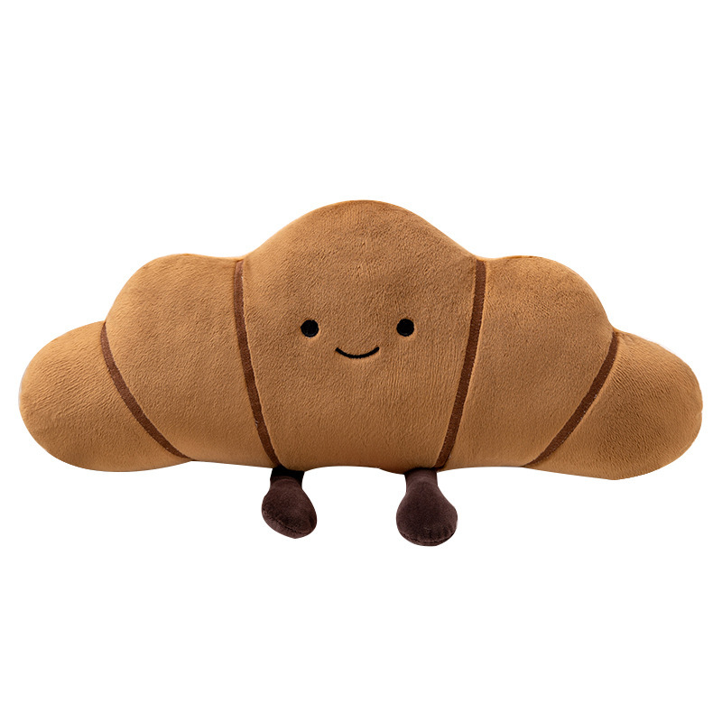 Acrylic cute pillow, plush doll for bed, bread