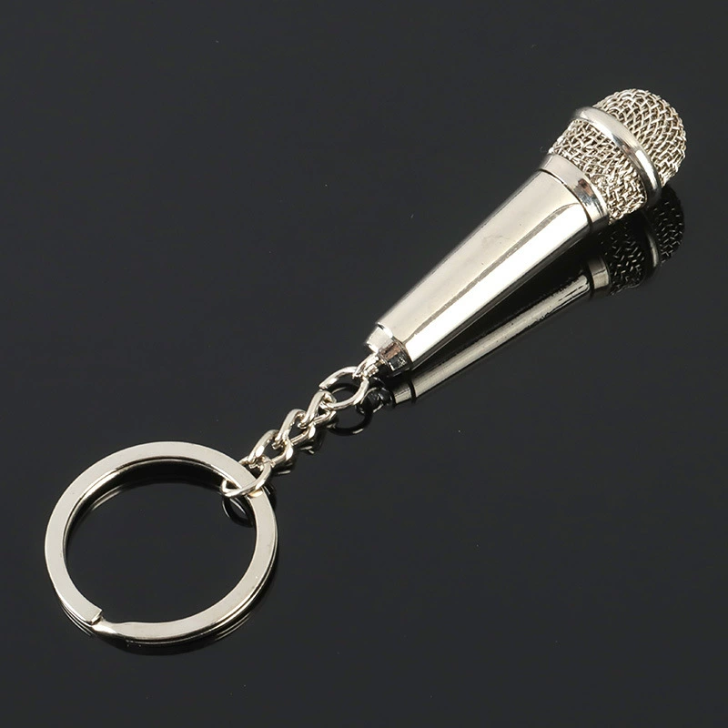 Creative microphone, keychain for men and women