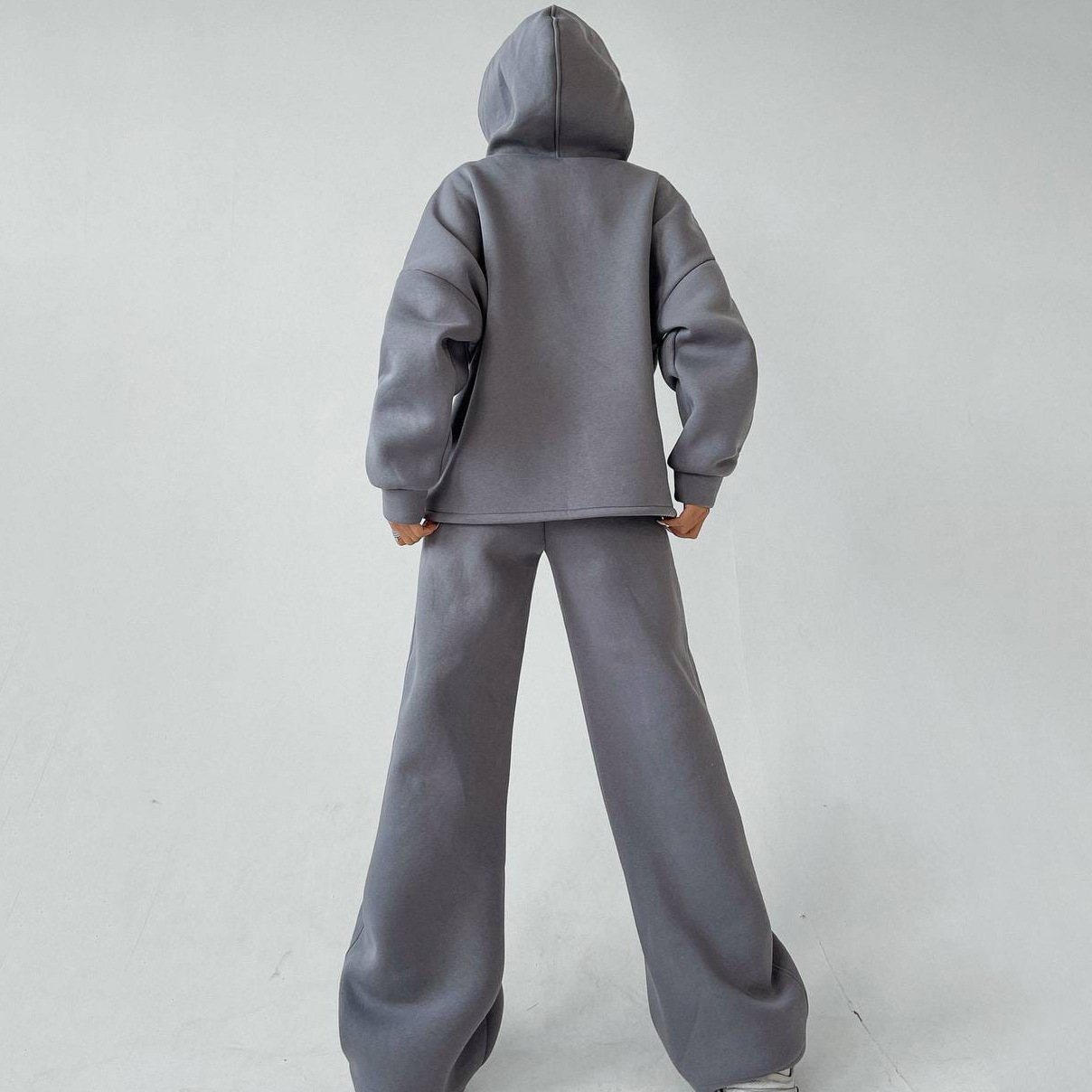 2024 Bestseller European And American Foreign Trade Women's Clothing Autumn/Winter New Hooded Pocket_ecoleips.com