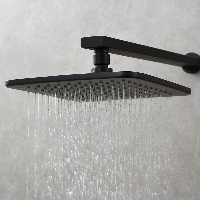 Latón baño ducha rociador superior presurizado boquilla de ducha baño cuadrado ducha cabeza de Ducha