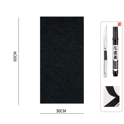 be cut – Electric vehicle foot mat - self-cut-3060-pure-black-comes-with-knife-pen-and-velcro
