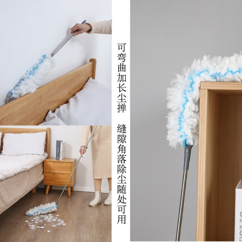 Factory new product electrostatic dust removal feather duster disposable retractable dust removal artifact non-woven cleaning dust duster