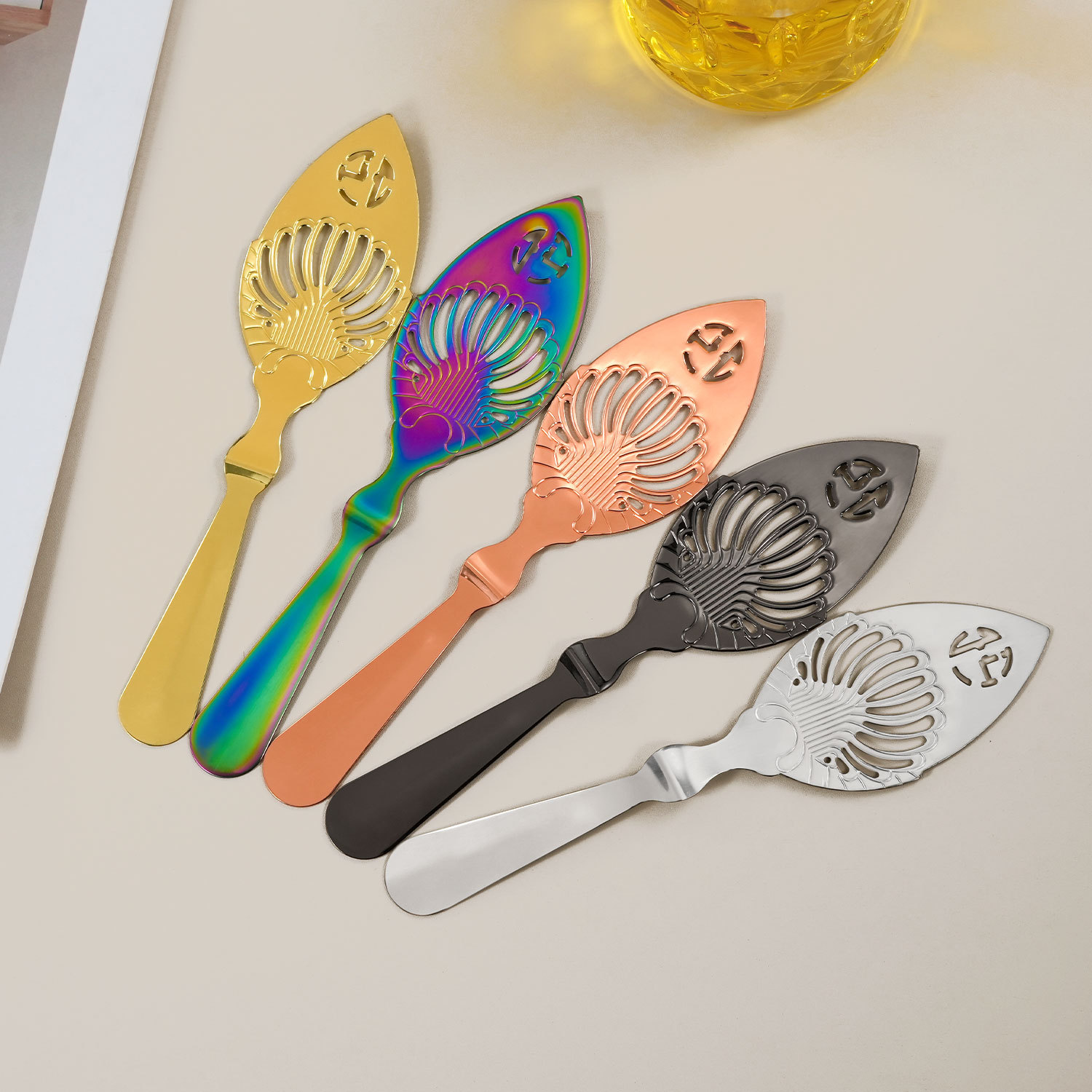 Venta caliente transfronteriza de bares de cucharas de ajenjo, cucharas de ajenjo, cucharas de esencia amarga, cucharas de ajenjo, cucharas de fuga de ajenjo Absinthe Spoon image 3