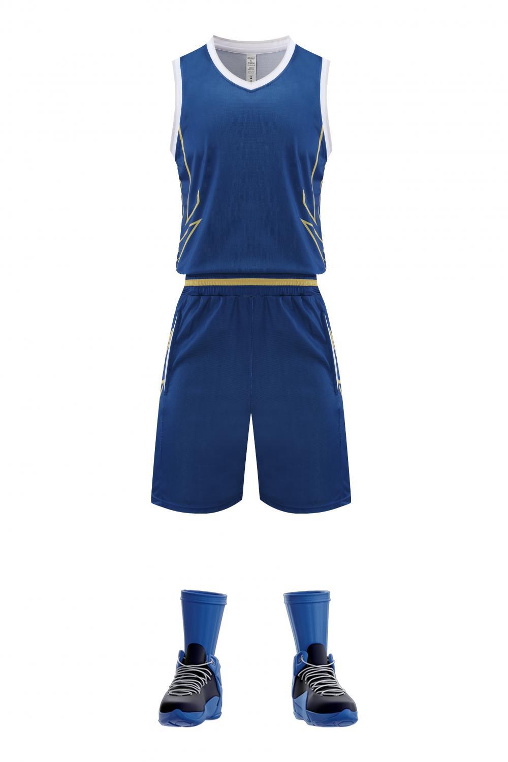 Nuevo juego de ropa de baloncesto infantil mayorista adulto hombre y mujer ropa de baloncesto de secado rápido impresa entrenamiento juego de deportes 1025