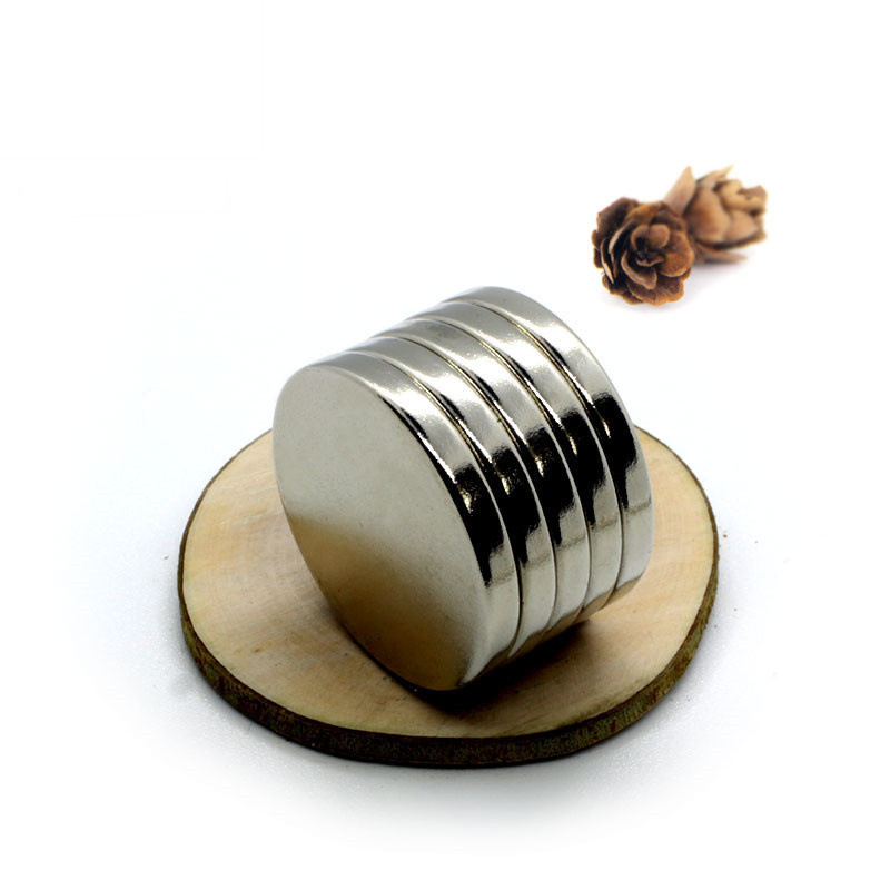 D30x3/4/5mm圆形钕铁硼镀镍磁铁30*3/30*4/30*5稀土磁强力吸铁石