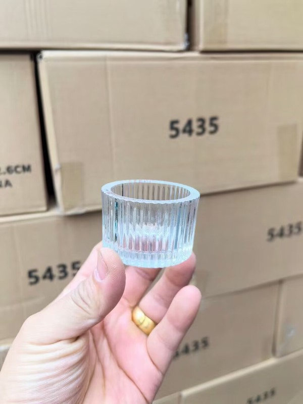 简约自制透明蜡烛杯家用玻璃蜡烛容器批发酒店家摆件加厚烛台空杯|undefined