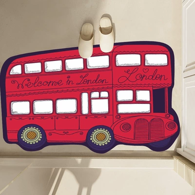 Avtomobil döşəmə paspasları — be cut - double-deck-bus-40-60cm-diatom-mud