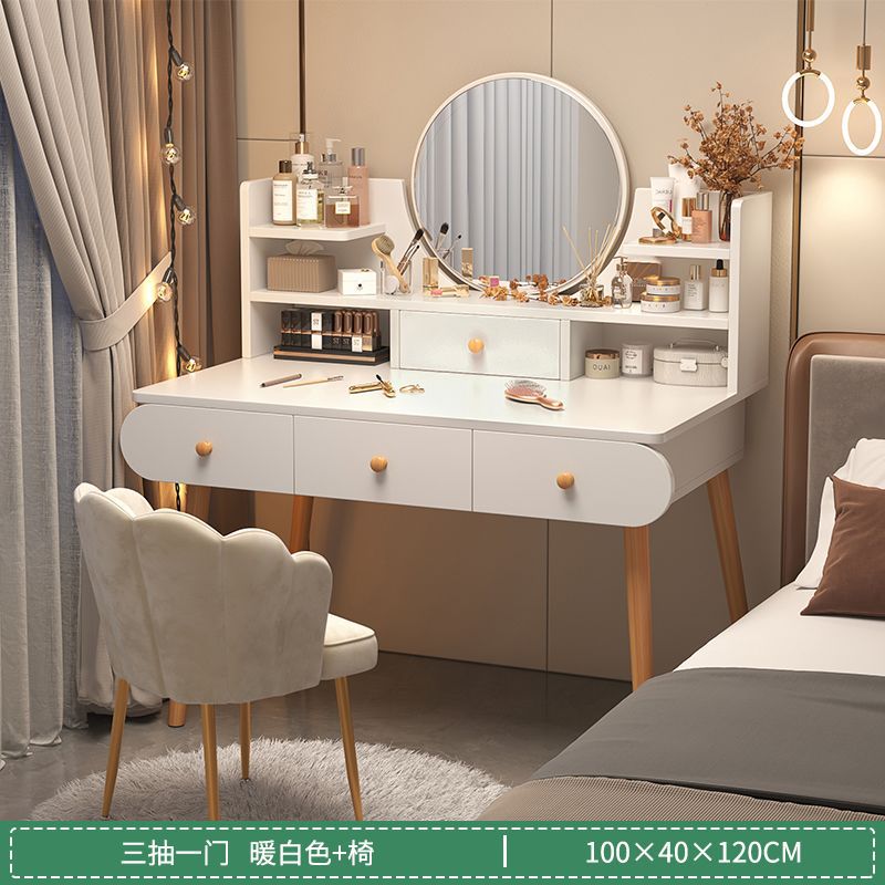 Comodador moderno y simple dormitorio mesa de maquillaje mesa de maquillaje pequeña habitación de estilo doméstico para niñas pequeña mesa de lujo image 13