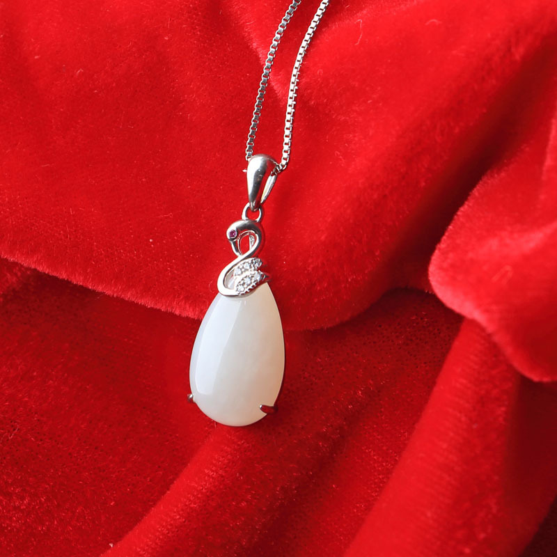 和田白玉吊坠0023