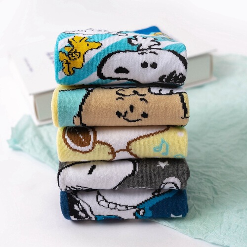 Summer shallow socks, women's boat socks, Japanese cartoon socks, cute puppy cotton socks, foreign trade women's socks wholesale