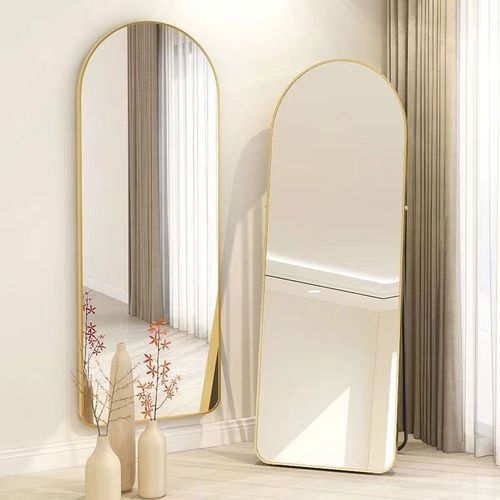 Internet celebrity full-length mirror bedroom special-shaped wall-mounted fitting mirror wall-mounted dressing mirror home three-dimensional ins style floor-to-ceiling mirror