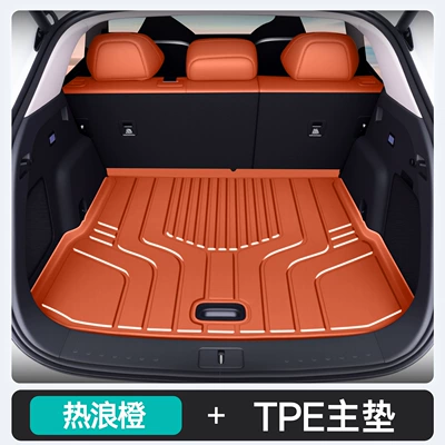 S7 Dedicated Car Trunk Mats, Trunk Mat - heat-wave-orangeupgraded-tpe-main-pad-specifically-designed-for-the-deep-blue-s0726-model