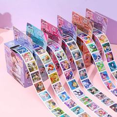 新しい箱入りレーザー漫画シール子供diy不乾性シール奨励シールシール卸売り