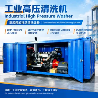 1500公斤高压清洗机冷凝器超高压水射流清洗设备