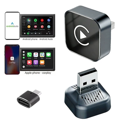26 Years of Experience in Cross-Border Hot-Selling Wireless Carplay Box and Android Auto Adapter 2-in-1 for Cars, Converts Wired to Wireless (Simsiz CarPlay və Android Auto) - k16d-gray-neutral-overseas-version-adapter