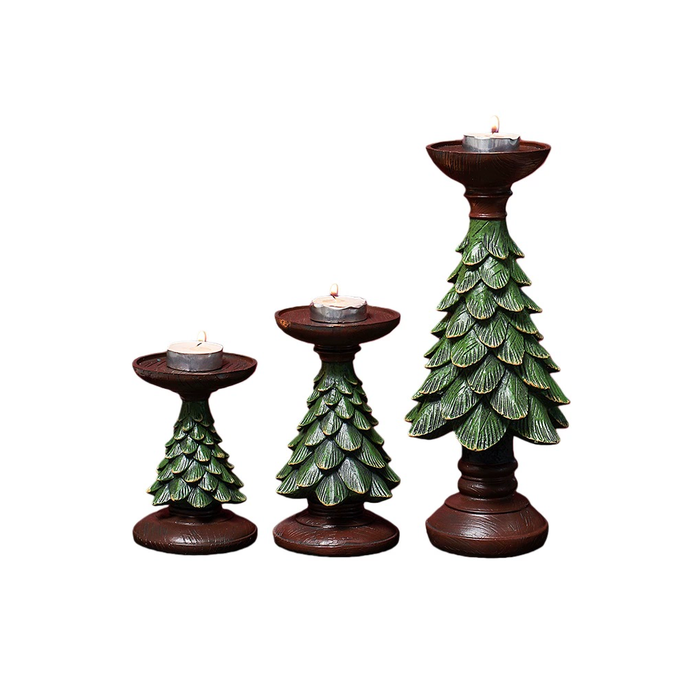 Елочная candlestick-украшения американский ретро окно веранда резиновая декорация рождественский настольный подарок украшения