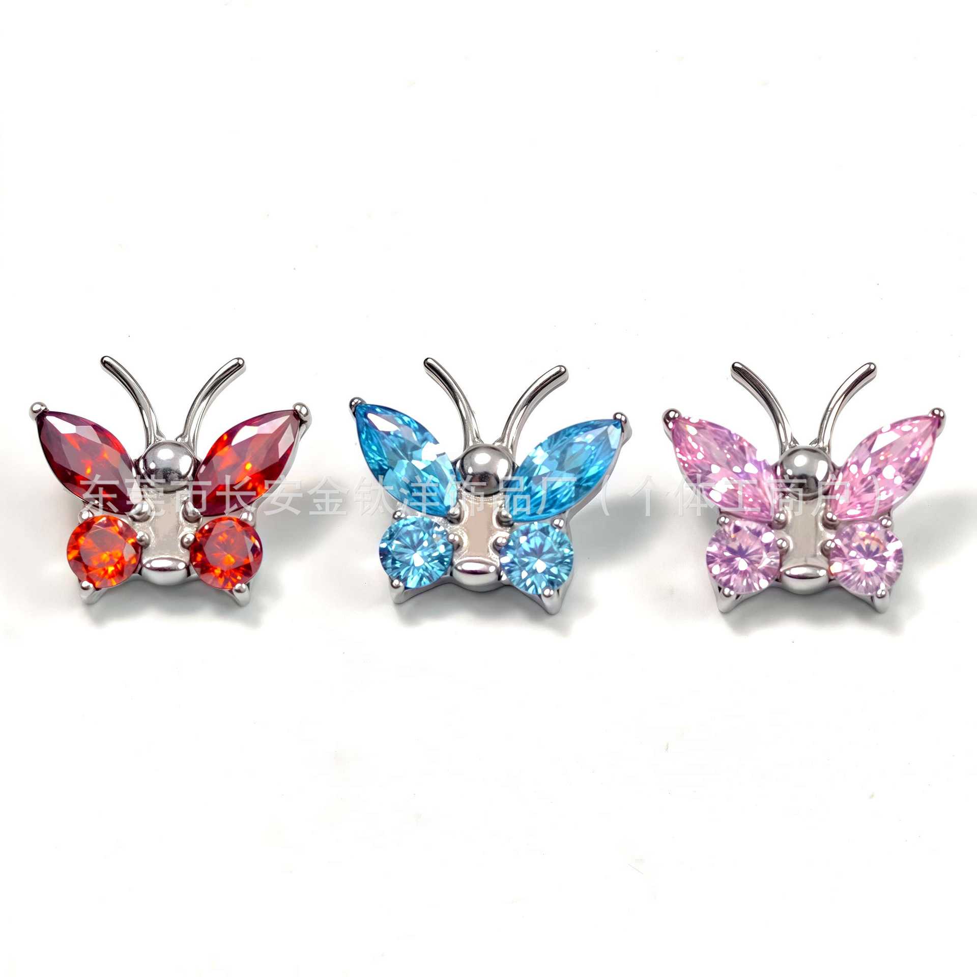 Pointed titanium steel lip stud product view