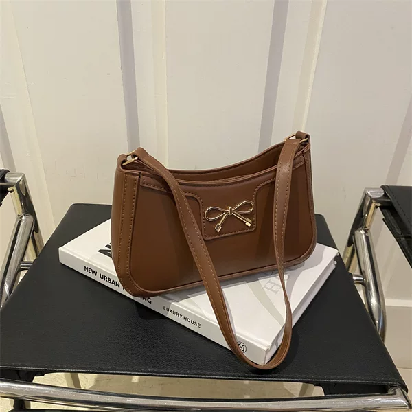 High-grade Texture All-match Underarm Small Bag Women's Bag 2024 New Fashion Portable Shoulder Bag Stylish Bagel Bag