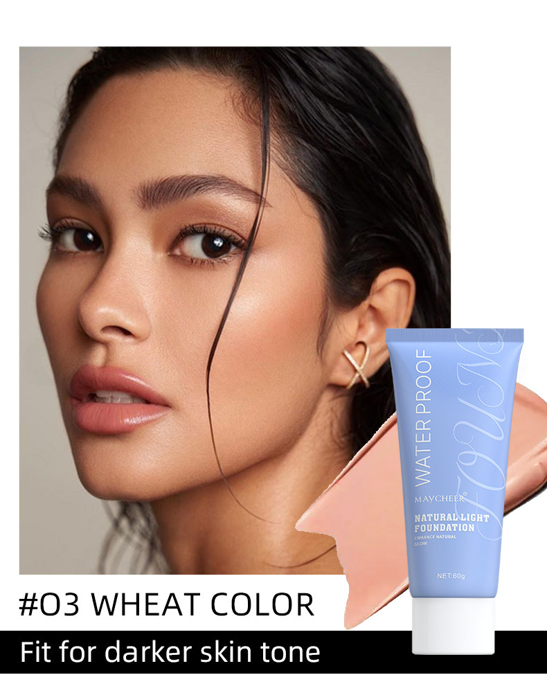 MAYCHEER Foundation for cross-border trade has a natural luster that lasts long without smudge. bb Cream, FDA undefined