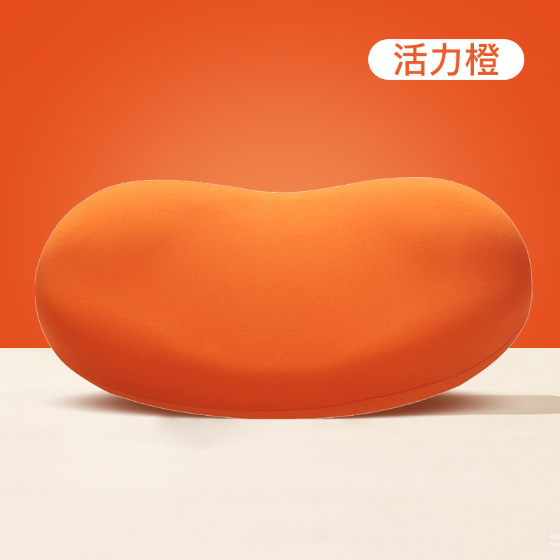SAIEN nuevo color sólido gato vientre almohada de espuma de memoria lenta recuperación almohada cervical red gato rojo vientre almohada