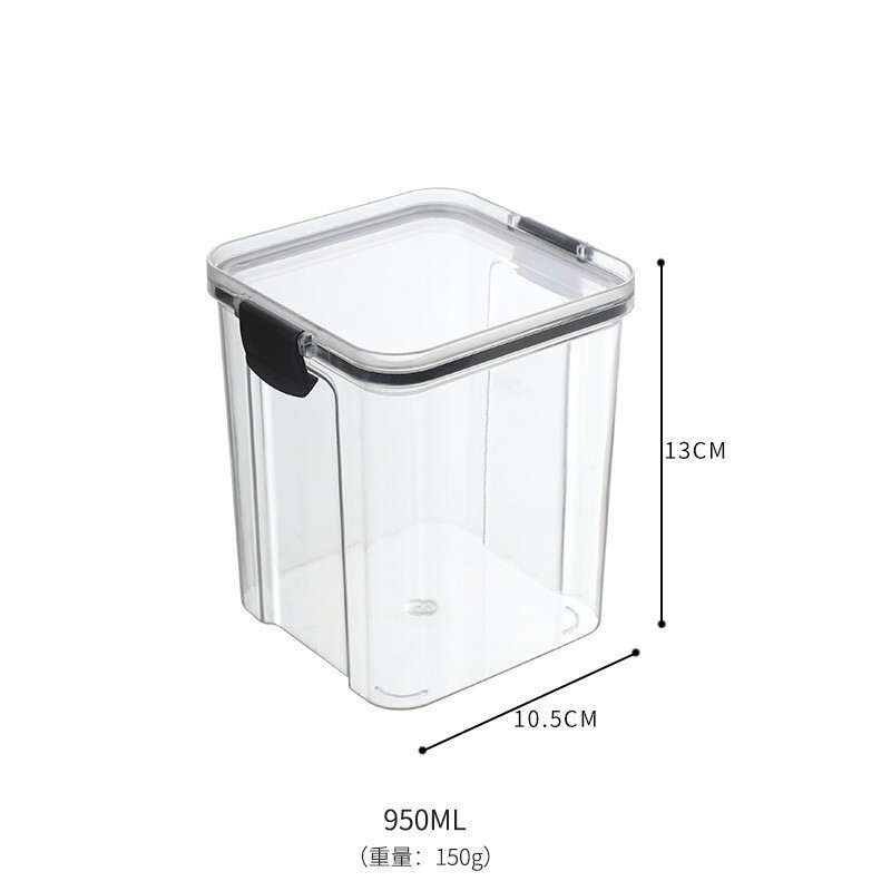密封缶五穀雑穀厨房収納食品級透明プラスチック缶箱スナック乾燥貨物茶葉貯蔵タンク|undefined
