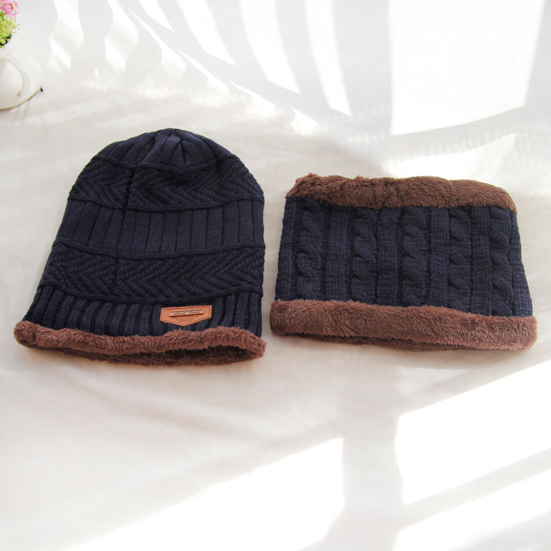 Korean Woolen Cap And Velvet Pullover Cap Outdoor Windproof Earmuffs Warm Knitted Hat Men display picture 8