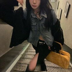SUNONEONEレトロカジュアルデニムコート女性冬新作アメリカンブルーPOLO襟気質修身上着