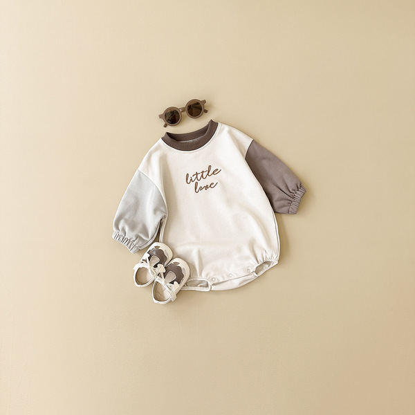 Autumn children's solid color overall for new born for crawling for…