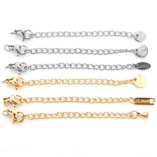 Chain stainless steel, set, necklace and bracelet, accessories
