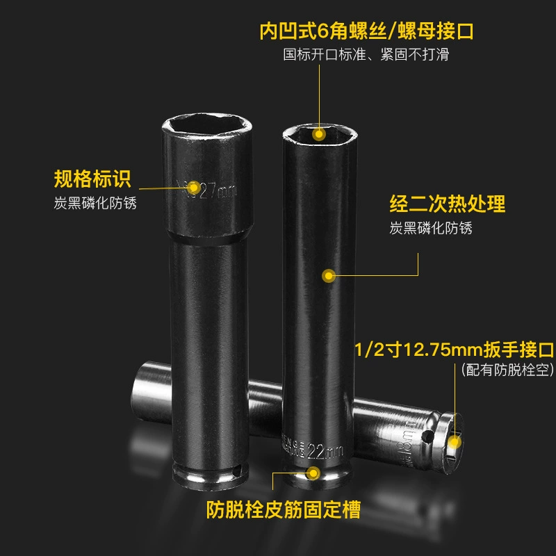 Long electric hexagonal wrench, protective corner covers, increased thickness