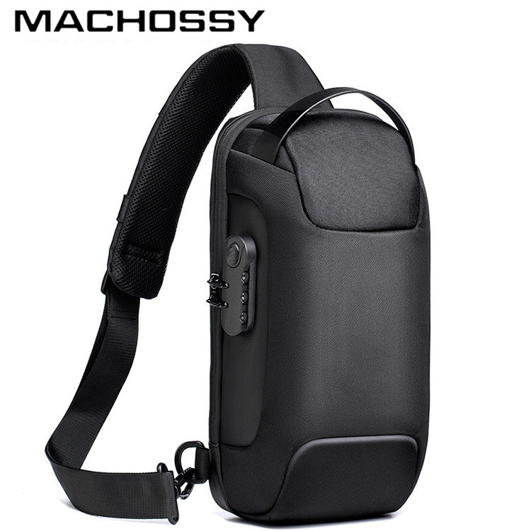 2020 new chest bag usb anti-theft men's...