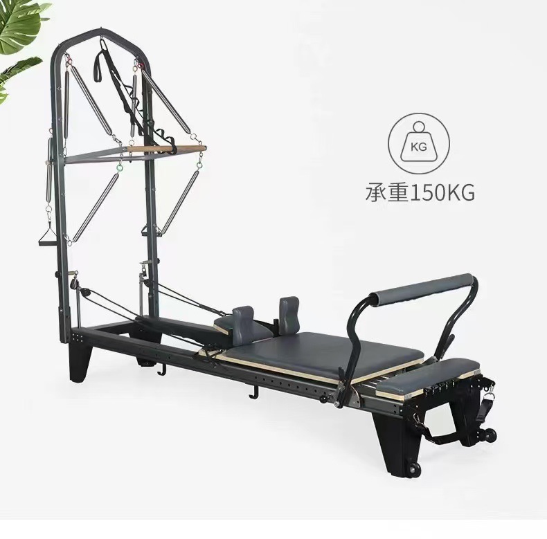 Cama de Pilates de Aleación de Aluminio Manliqiu, Pequeña, Blanca, Comercial, para Estudio de Yoga, Equipo Grande de Pilates