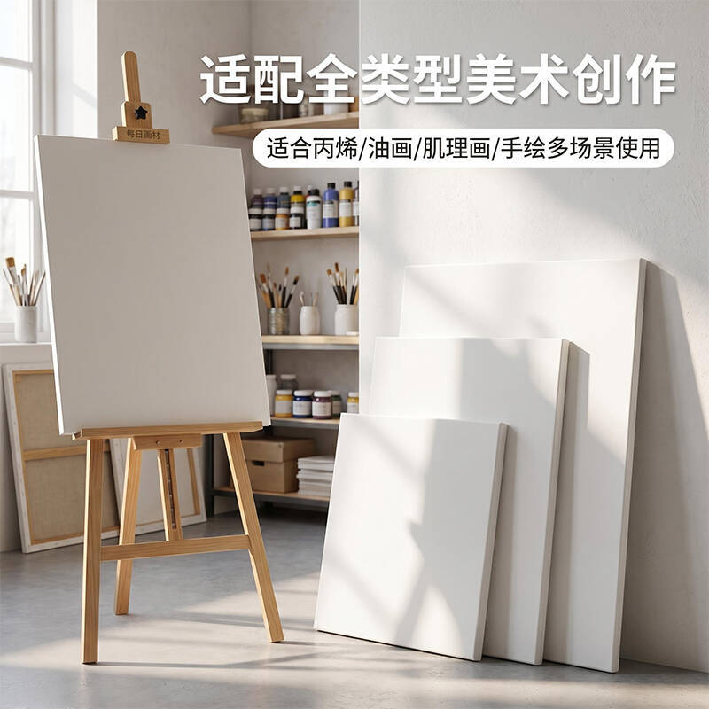Cross-border oil painting frame, pure cotton linen oil painting inner frame, fabric frame, hand-painted DIY handmade acrylic, gouache, watercolor oil painting frame