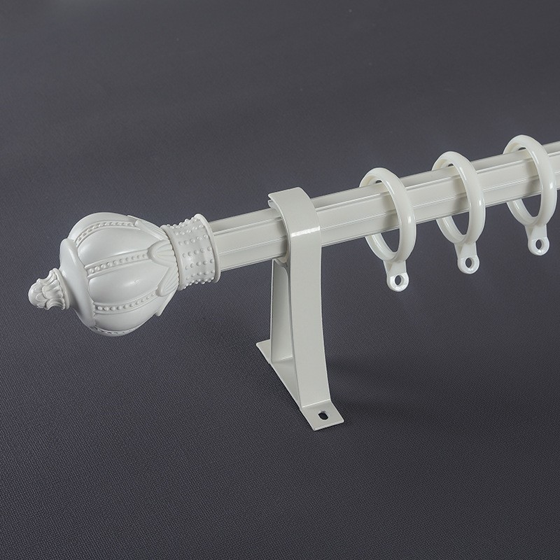 aleación de aluminio gruesa silenciosa cortina galvanizada rieles Roma barra de cortina lateral monorril deslizante Keqiao al por mayor rieles recto