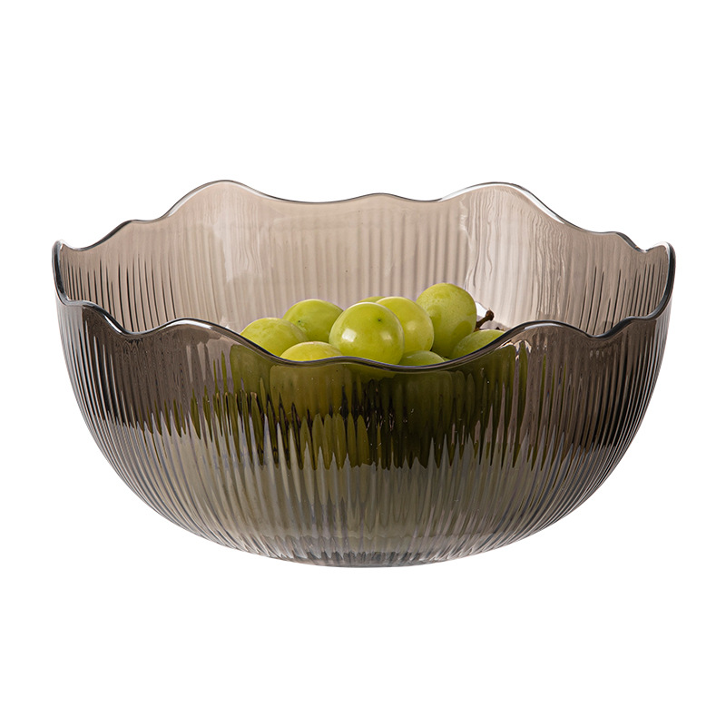 Mesa de centro de sala de estar a prueba de caídas y resistente a las caídas, plato de frutas, simple y moderno, estilo de lujo ligero, estilo de red, plato de bocadillos de gran capacidad al por mayor