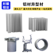 LED散热器梳子型工业铝型材 异形铝型材开模密齿型铝合金管工厂