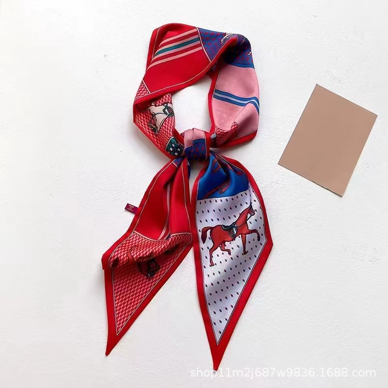 Silk fashionable universal headband, trend of season, simple and elegant design