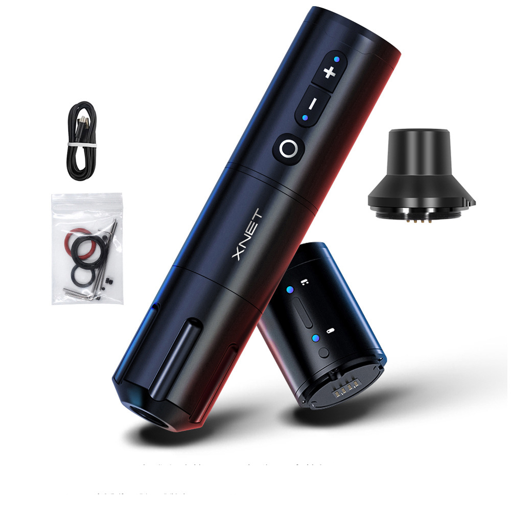 7081金雕一长一短电池笔黑色