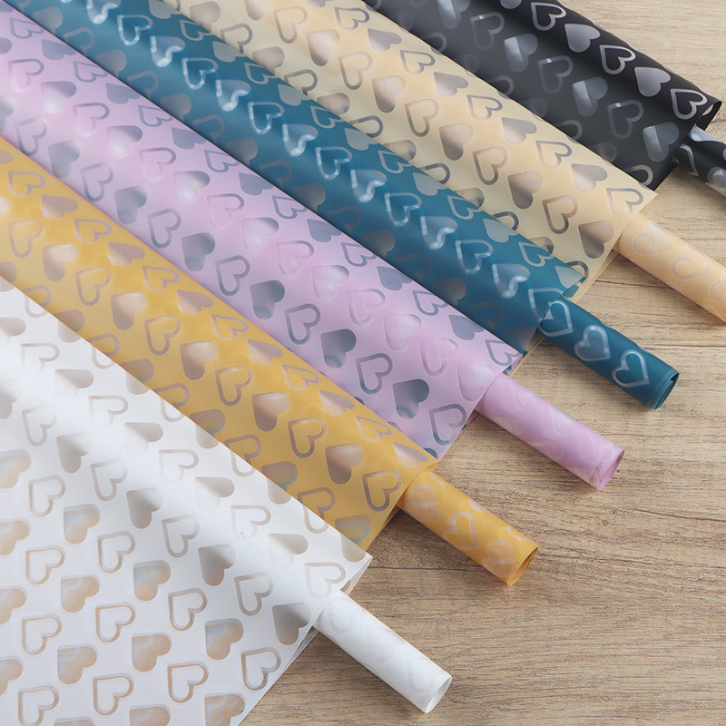 Li Zhi Ran agua de niebla pequeña cara de amor papel de embalaje de flores papel de niebla papel Han Su papel de embalaje de ramo