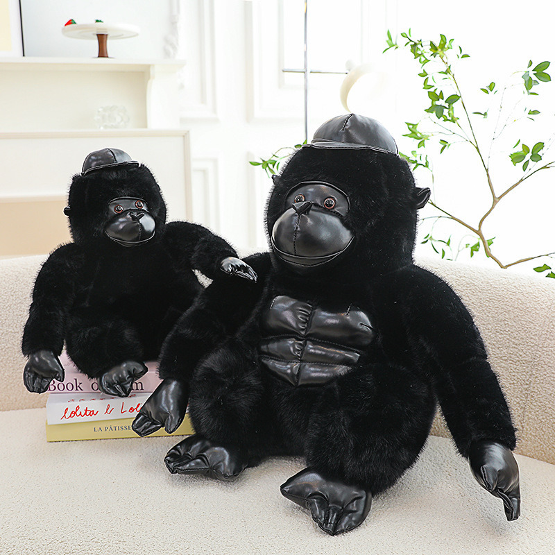 Simulación de dibujos animados gorila muñeca juguetes de peluche monos muñecas para niños muñecas tranquilizadoras regalo de cumpleaños