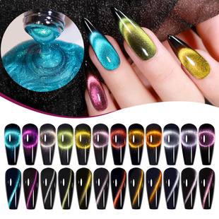 New cat's eye nail polish gel Gel polish nail color glue black hole cat's eye glue cross-border for nail glue wholesale
