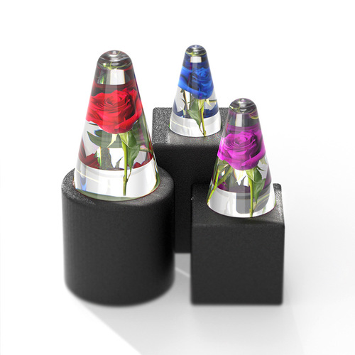 Poppy diy crystal glue mold cone ring bracket table jewelry silicone mold wholesale