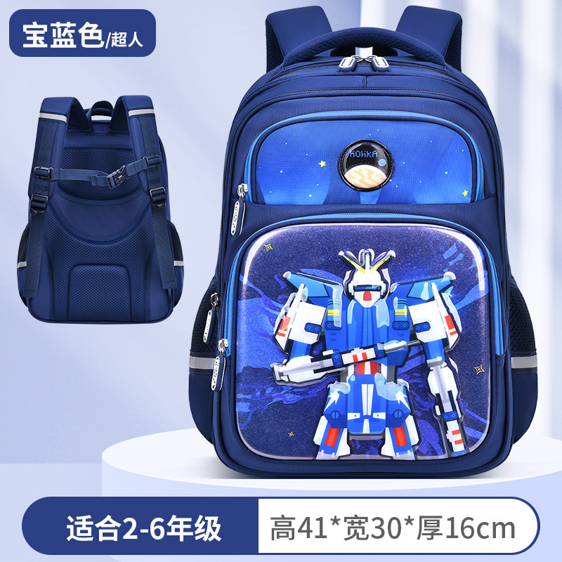 Mochila escolar de estudiantes de primaria mochila ventilada de gran capacidad mochila de hombro de arenas flotantes de la escuela primaria niños impermeables